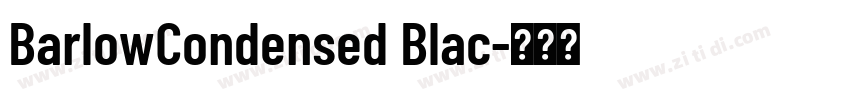 BarlowCondensed Blac字体转换